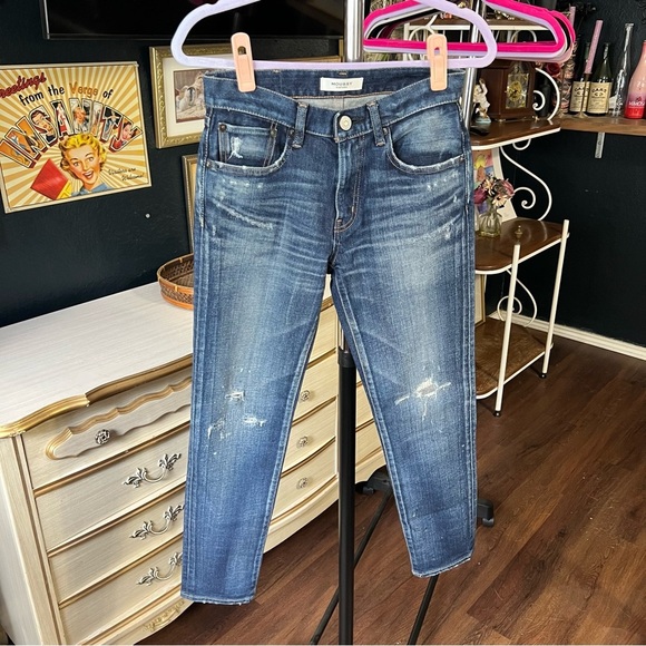 Moussy Vintage Howa Distressed Selvedge Jeans - Picture 1 of 16